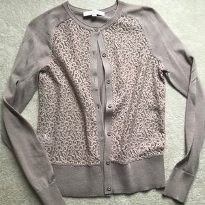 Loft Floral Lace Cardigan